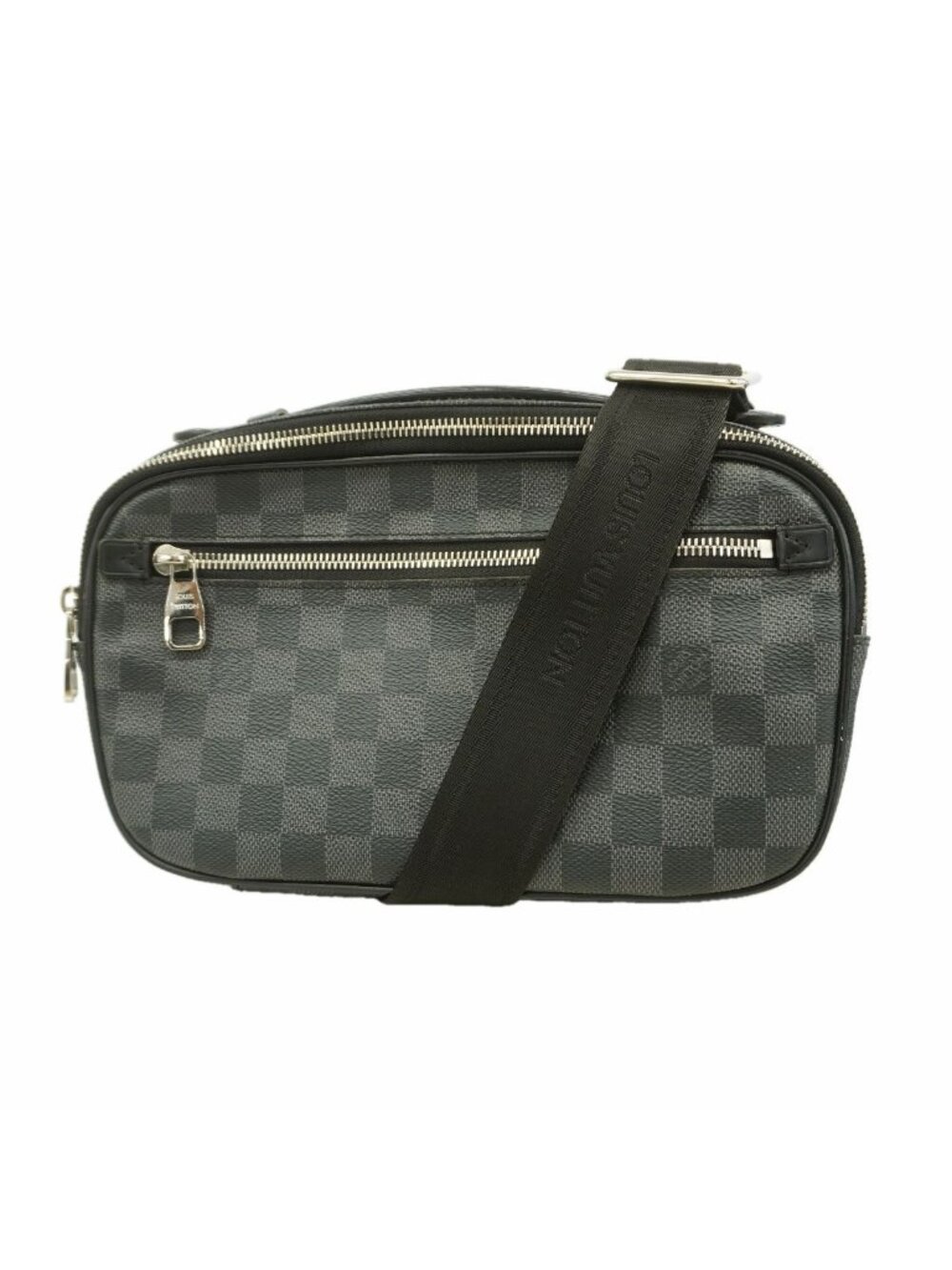 Louis Vuitton Belt Bag Damier Graphite Ambler Black
